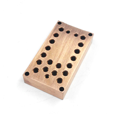 Partes mecanizadas de cobre CNC de precisión para empresas