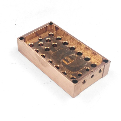 Partes mecanizadas de cobre CNC de precisión para empresas