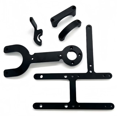 Aluminio 6061 Mecanizado CNC Partes de aluminio anodizado negro con tolerancia ± 0,01 mm