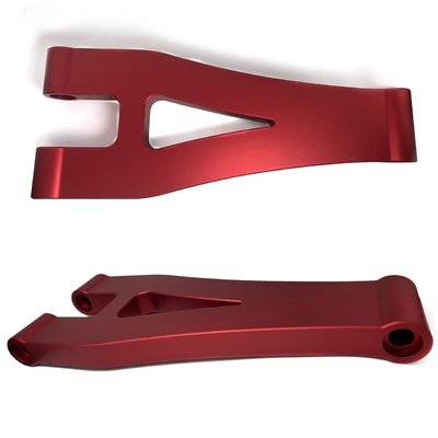 Partes de mecanizado CNC de aluminio rojo de gran tamaño