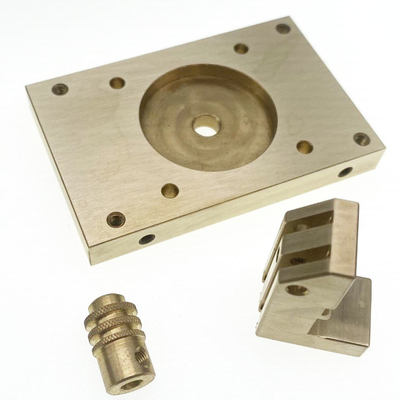 H8 piezas trabajadas a máquina de cobre amarillo H90, componentes dados vuelta de cobre amarillo de la precisión H68